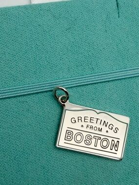 Tiffany & Co. Silver Boston Postcard Charm